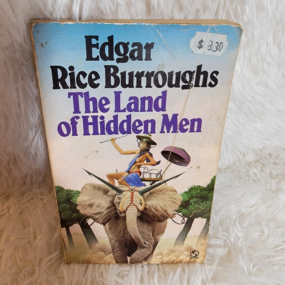 1976 The Land Of Hidden Men Sci-Fi Fantasy Paperback Book Edgar Rice Burroughs